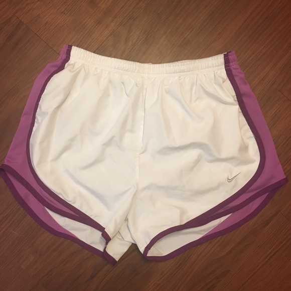 Nike Pants - SOLD 💕 White nike dri-fit running shorts